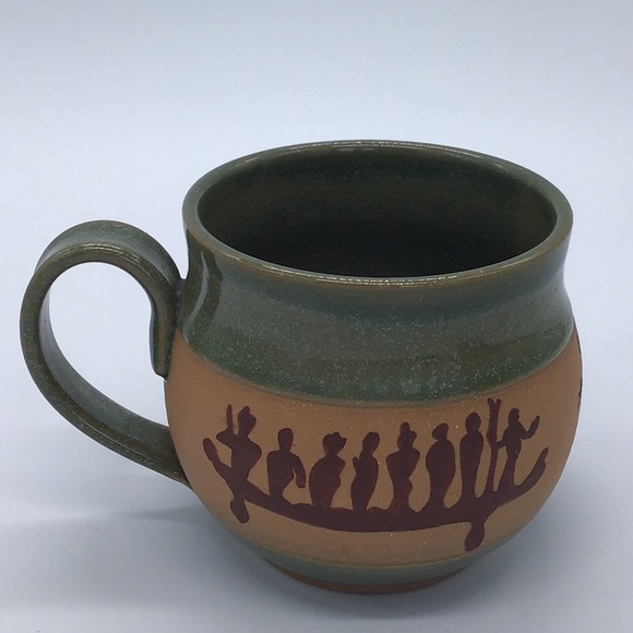 Pair Of Hand Thrown Pottery Mugs - Picture 5 of 14